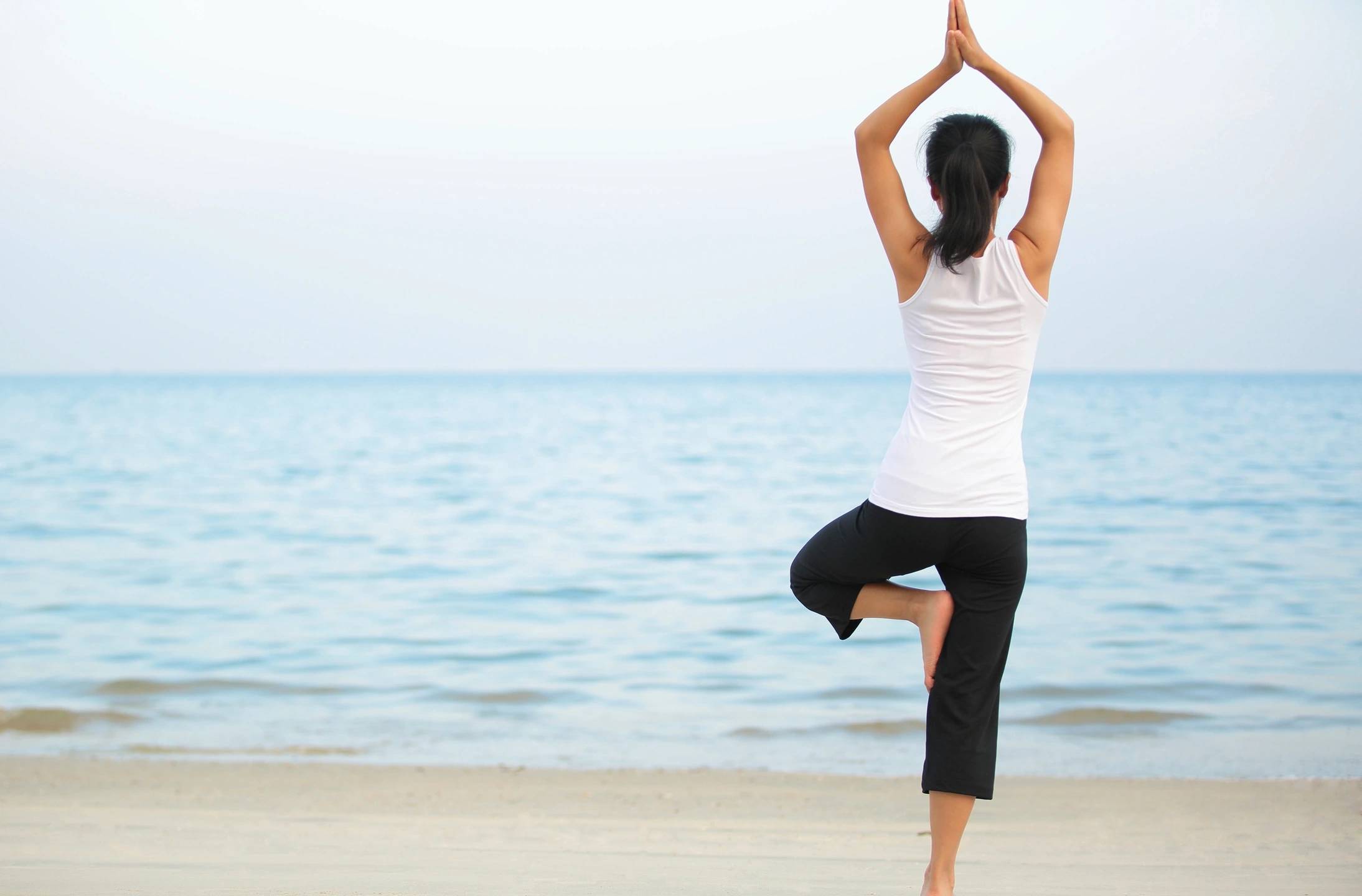 Yoga class with diverse participants